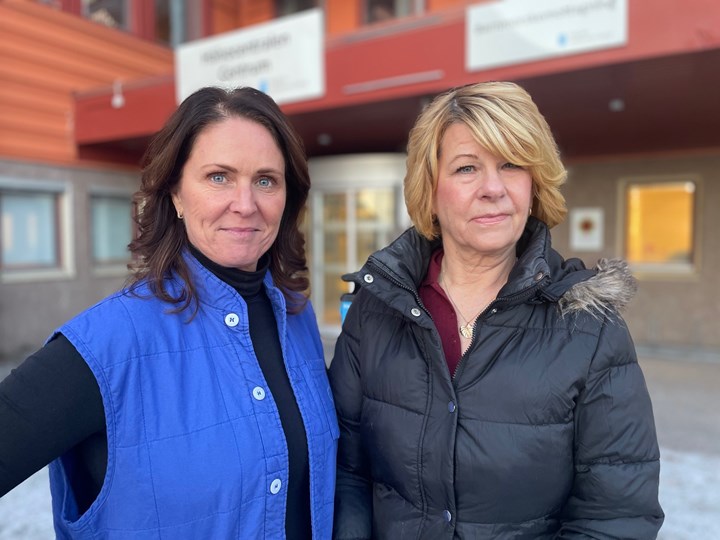 Psykiatrisjuksköterska Helen Sjöstedt och enhetschef Helena Parment Isaksson och 