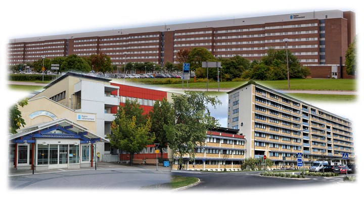 Länets tre sjukhusbyggnader
