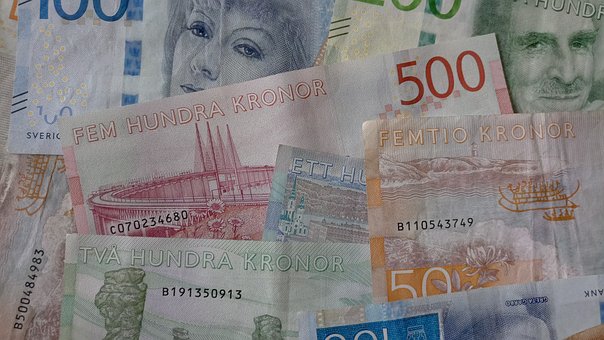 Sedlar i olika valörer